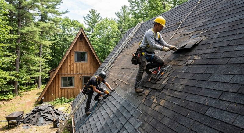 A Frame Roof Repair in Livingston County, MI