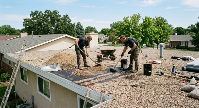Our team working on Roofing Service projects in Livingston County, MI