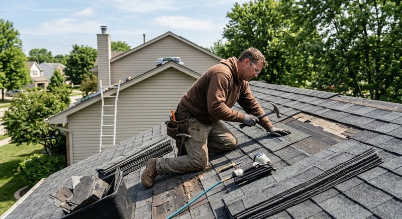 Asphalt Roof Repair in Fowlerville, MI