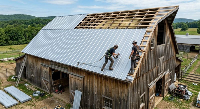 Barn Roof Construction in Livingston County, MI