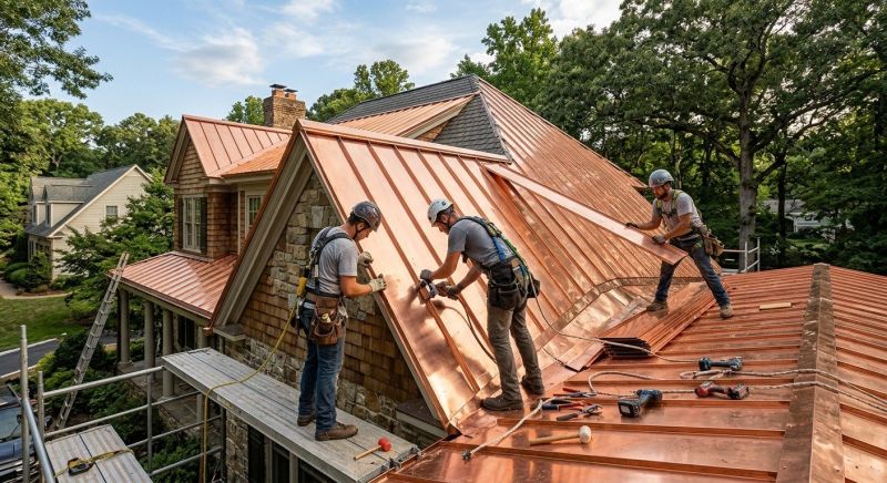 Copper Roof Installation in Livingston County, MI