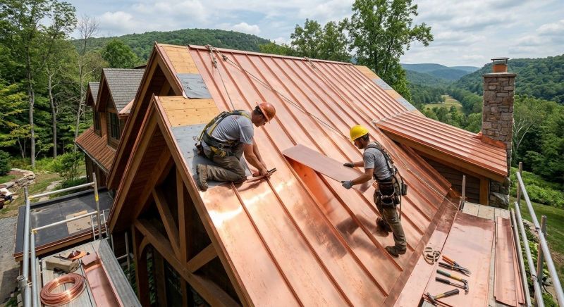 Copper Roof Installation in Livingston County, MI