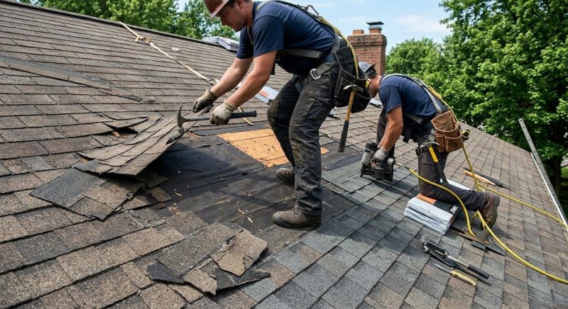 Damaged Roof Repair in Brighton, MI