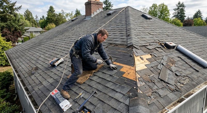 Damaged Roof Repair in Commerce Township, MI