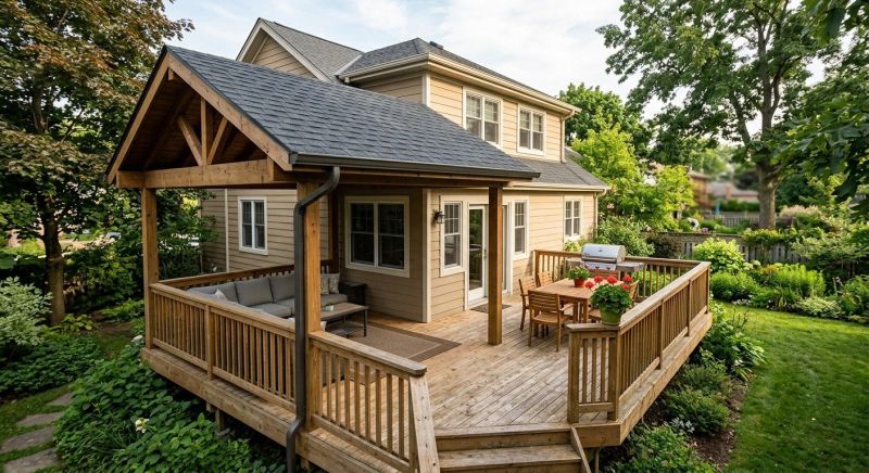 Deck Roof Construction in Livingston County, MI