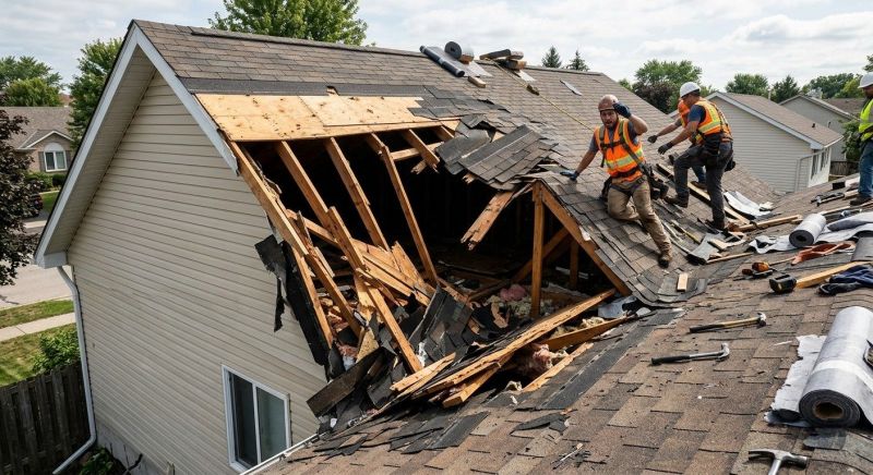Hip Roof Shingle Repair in Livingston County, MI