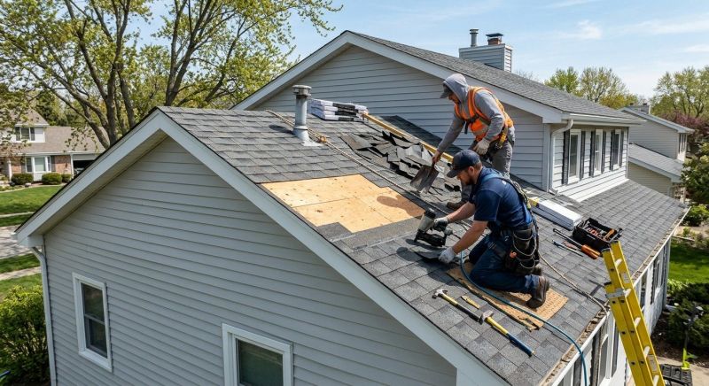 House Roof Repair in South Lyon, MI
