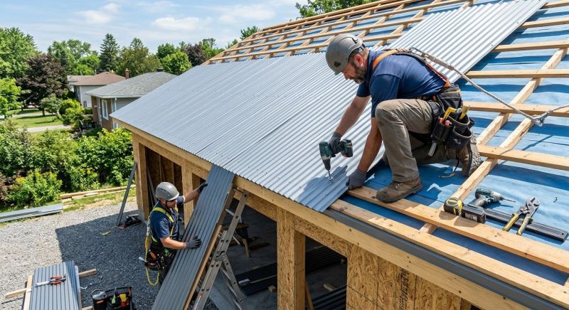 Metal Roof Installation in Pinckney, MI