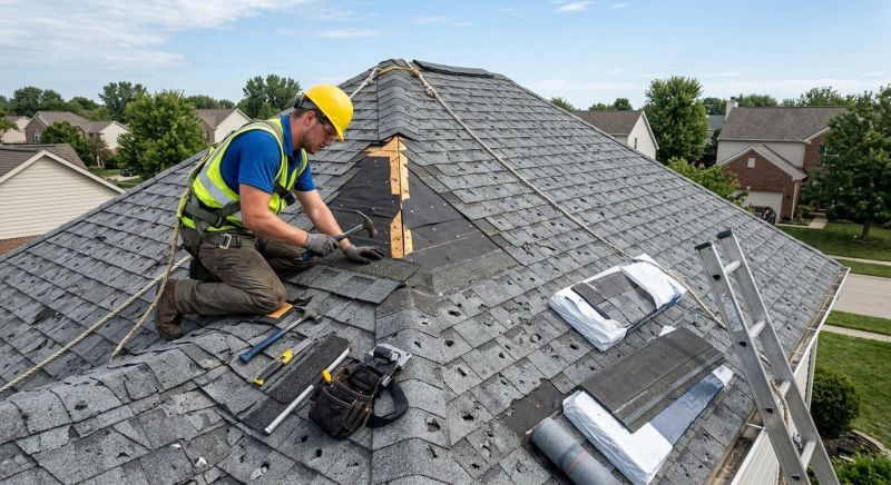 Roof Damage Repair in Wixom, MI