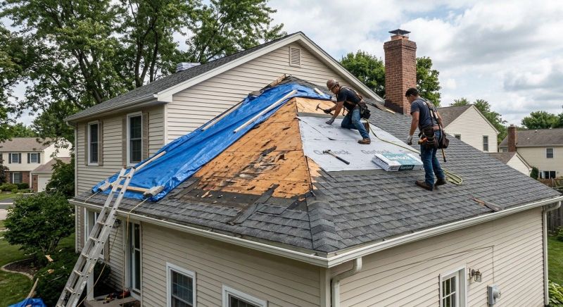 Roof Damage Repair in Wixom, MI