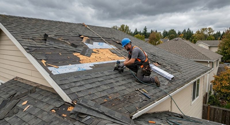 Roof Damage Restoration in Hartland, MI