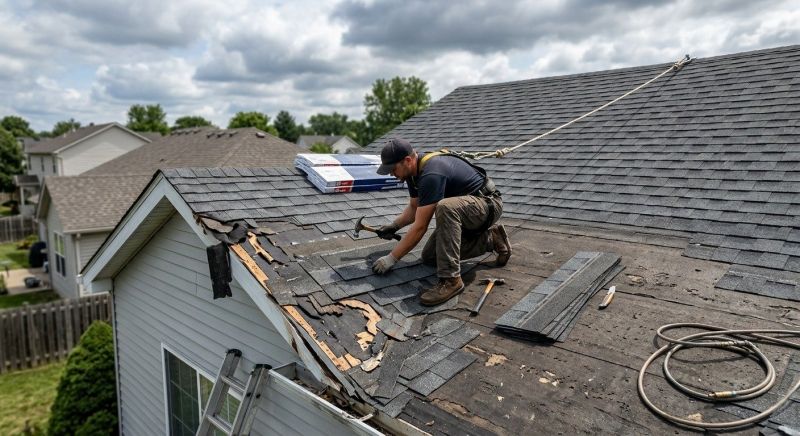 Roof Damage Restoration in Milford, MI