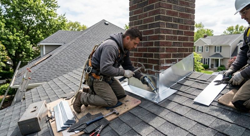 Roof Flashing Installation in Fenton, MI