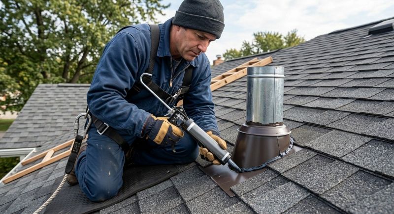 Roof Vent Flashing Repair in Livingston County, MI