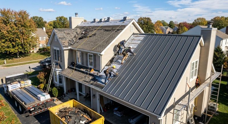 Steel Roof Replacement in Brighton, MI