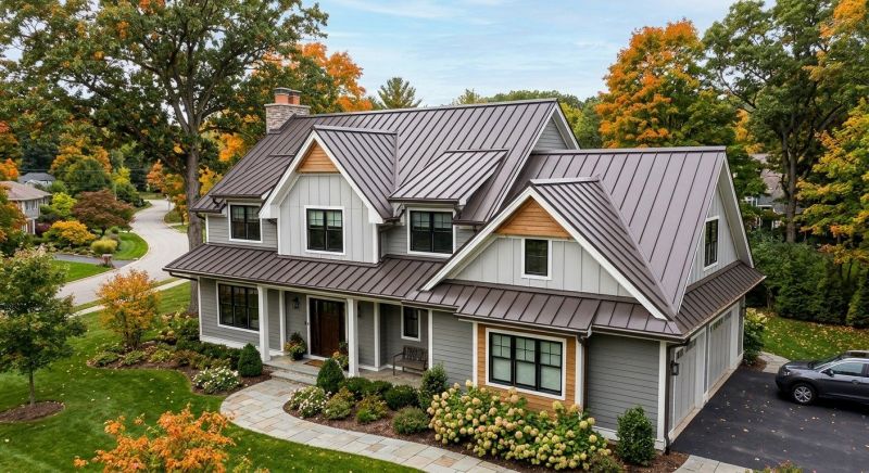 Steel Roof Replacement in Brighton, MI