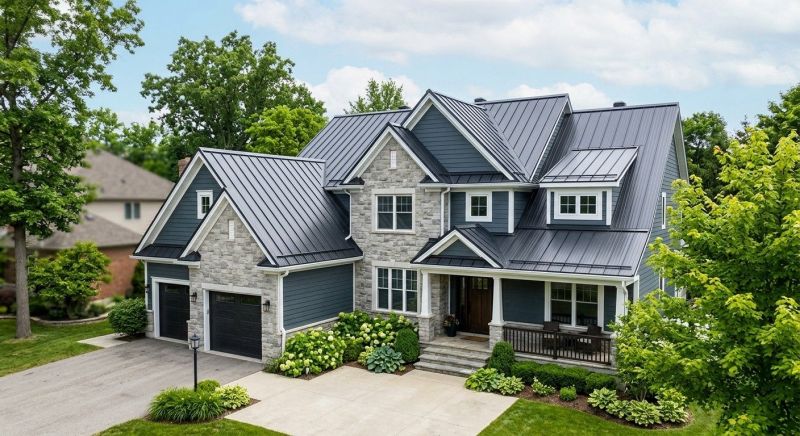 Steel Roof Replacement in Walled Lake, MI