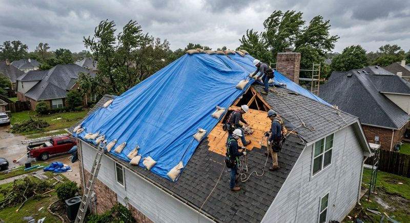 Storm Damage Roof Repair in Holly, MI
