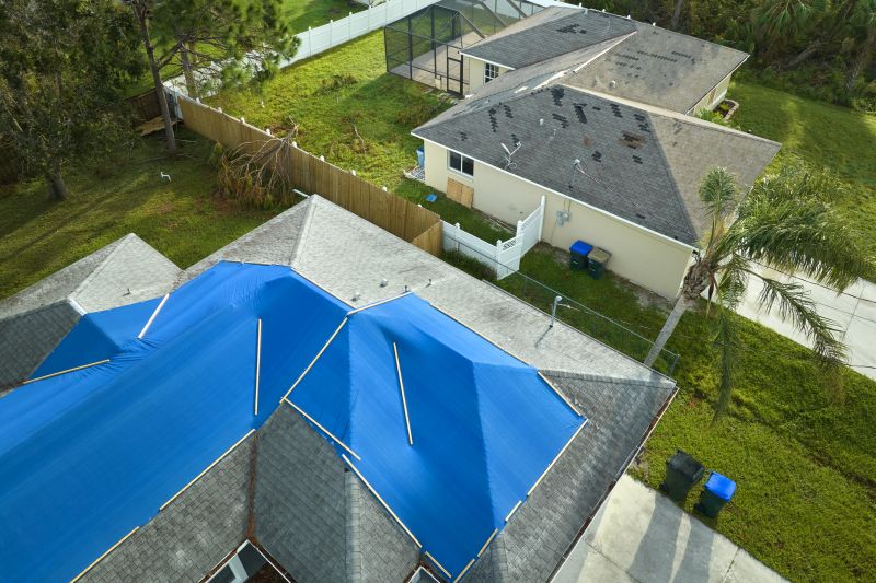 Storm Damage Roof Tarping in Livingston County, MI