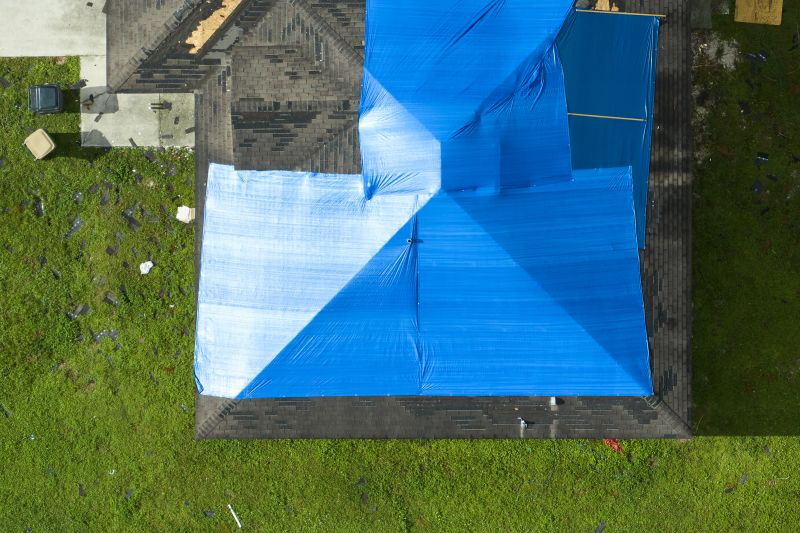 Storm Damage Roof Tarping in Livingston County, MI